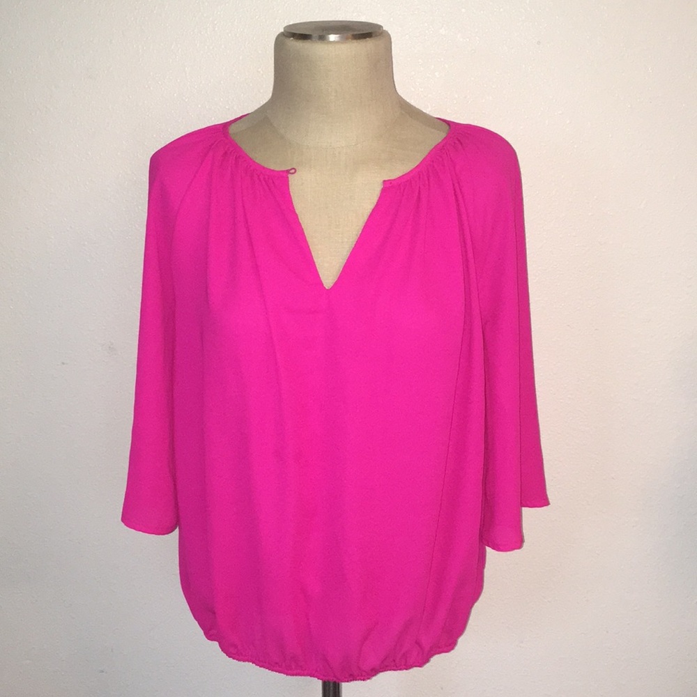 Vince Camuto Hot Pink Blouse ~ Small